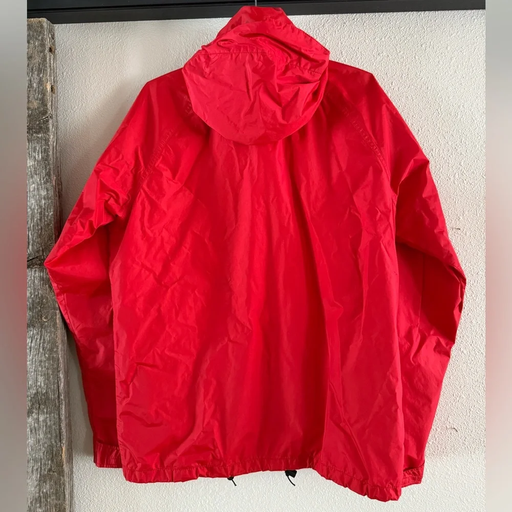 Vintage North Face  Red Hooded Rain Jacket Large - Picture 13 of 17